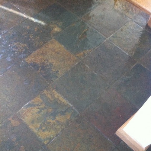Floor before cleaning